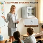 Метален сейф/шкаф за съхранение и заключване на телефони (cell phone locker) с ключ 24 слота, снимка 6