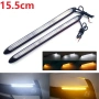 LED DRL комплект с функция динамичен мигач, 12V, дължина 16см, снимка 1