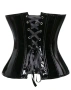 3XL Черен корсет от лак / винил /, снимка 2