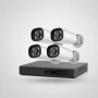 Комплект 4бр AI Smart камери с пълноцветно нощно виждане и NVR за професионално видеонаблюдение, снимка 1