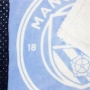 Ново Официално Sherpa Одеяло Manchester City FC 120x150см Поларено меко топло, снимка 5
