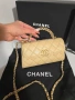 Chanel Mini Kelly 25S Дамска Бежова Чанта От Телешка Cavier Кожа Код Brand Luxury Fashion35, снимка 1