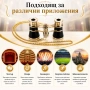 Луксозен театрален бинокъл 3×25 черен с верижка за театър опера концерти балет подарък реквизит, снимка 5