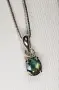 Ръчно колие с естествен австралийски двуцветен Сапфир 1.22ct VVS с верижка и Сертификат, снимка 5