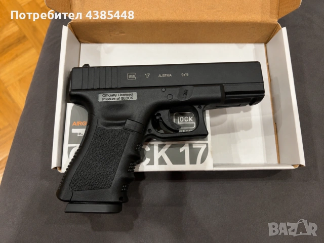 Продавам въздушен пистолет GLOCK 17, снимка 2 - Въздушно оръжие - 54499538
