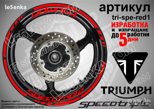 Triumph Speed Triple кантове и надписи за джанти, снимка 7 - Аксесоари и консумативи - 43148080