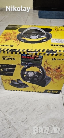 Геймърски волан Tracer Sierra с включени педали, снимка 2 - Джойстици и геймпадове - 54584262