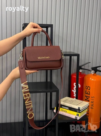 Valentino Нова Кожена Дамска Чанта Валентино Различни Цветове , снимка 4 - Чанти - 55027009