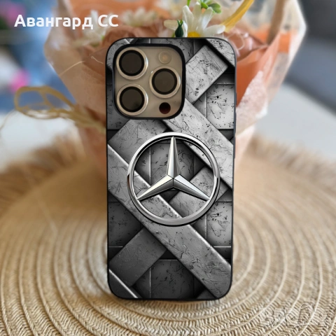 Силиконов Калъф за iPhone с лого Mercedes, снимка 5 - Калъфи, кейсове - 54611185