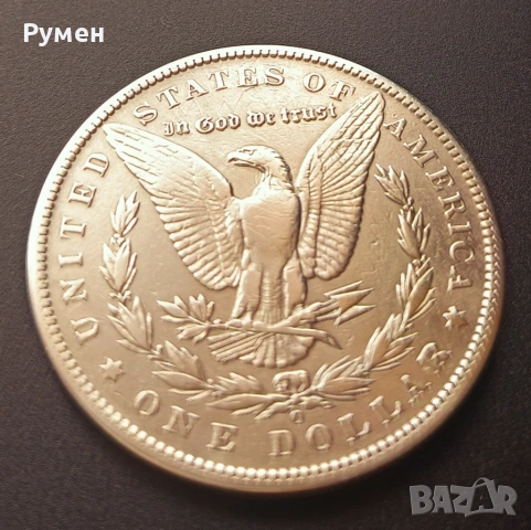 1 Dollar 1890 г-O-Usa.Сребро!, снимка 2 - Нумизматика и бонистика - 34530079