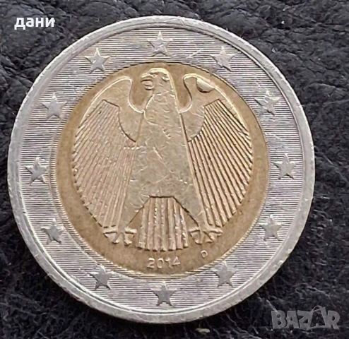 Две евро Германия, колекционерски с дефект при отсичане, снимка 4 - Нумизматика и бонистика - 54749020