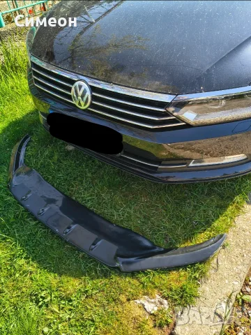 Преден лип спойлер за пасат б8 / vw passat b8 lip spoiler / добавка за предна броня / нож, снимка 6 - Аксесоари и консумативи - 55308658