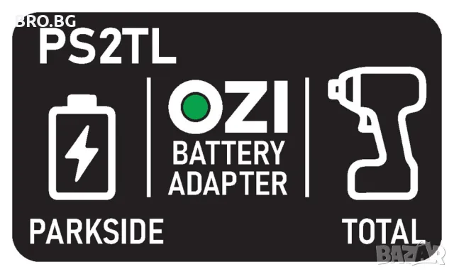 Преходник адаптер батерия Parkside X20V към инструмент Total 20V PS2TL, снимка 6 - Други инструменти - 53272168