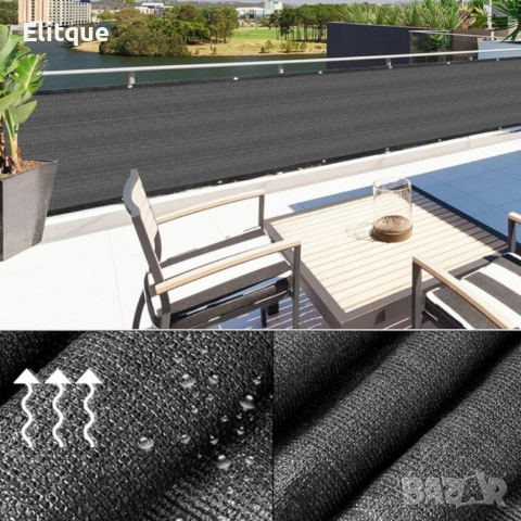 Защитно покритие за балкон и ограда 1 x 5 м – здраво, устойчиво и лесно за монтаж, снимка 3 - Други стоки за дома - 54219545