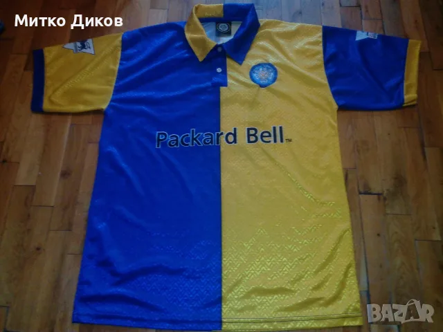 Leeds United футболна тениска винтидж офицален фен продукт на Лийдс №13 и 15 размер Л