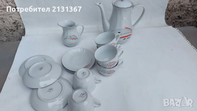 китка,изида,сервиз,български порцелан, снимка 11 - Сервизи - 55338808