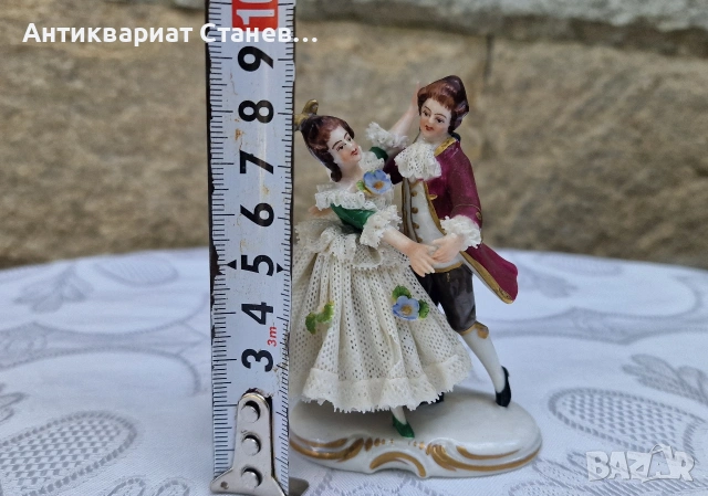 Порцеланова фигура Dresden , снимка 6 - Статуетки - 55236603