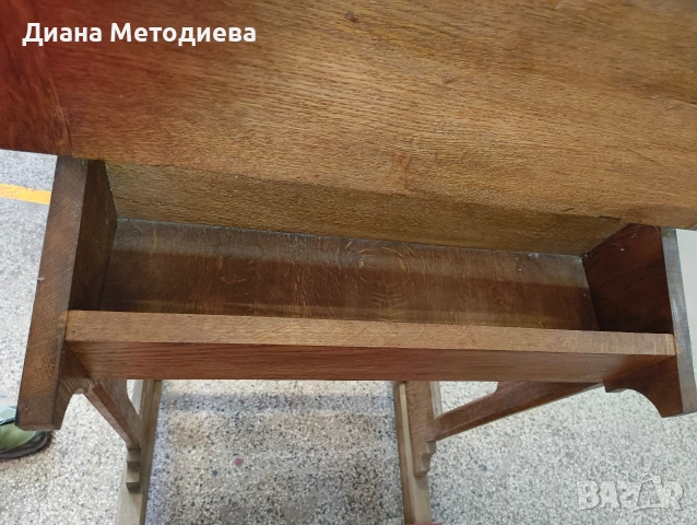 Старинно дървено молитвено бюро от Белгия (prie-dieu), снимка 3 - Бюра - 54287518
