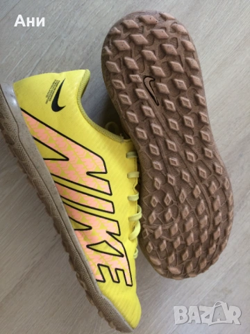 Жълти кожени маратонки NIKE., снимка 5 - Детски маратонки - 54309231