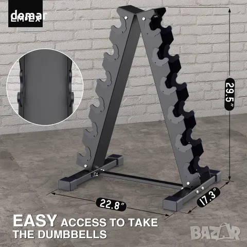 JX FITNESS Стойка за дъмбели - само за стойка, снимка 2 - Фитнес уреди - 55621052