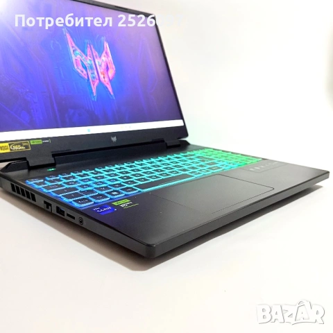 Acer Predator Helios 16/2.5K 165Hz/i9-13900HX/RTX 4070/32GB DDR5/1TB/RGB, снимка 4 - Лаптопи за игри - 54410933