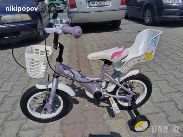 X Детски велосипед 12" PRINCESS виолет, снимка 8 - Велосипеди - 54394964