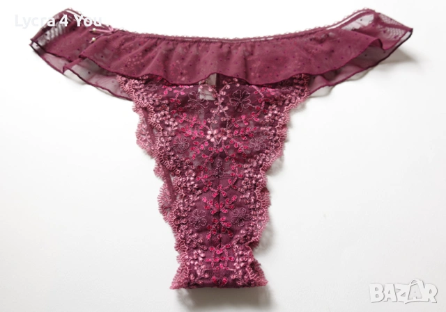 Etam M/L луксозни бразилиани с бродерии на цветя., снимка 6 - Бельо - 54175213