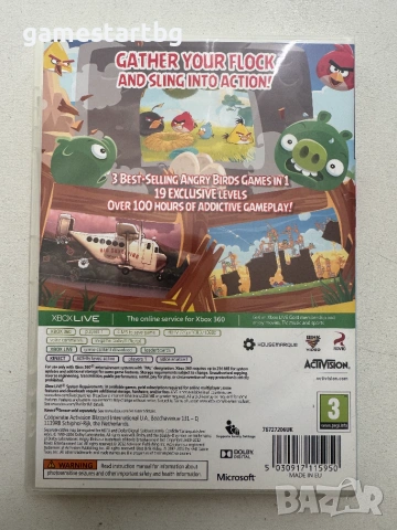 Angry Birds Trilogy за Xbox 360, снимка 2 - Игри за Xbox - 55051465