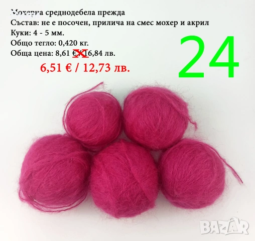 Евтини прежди в малки количества - нови и остатъци 
