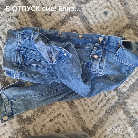Дънково яке деним винтидж класика рок, снимка 5 - Якета - 55327529