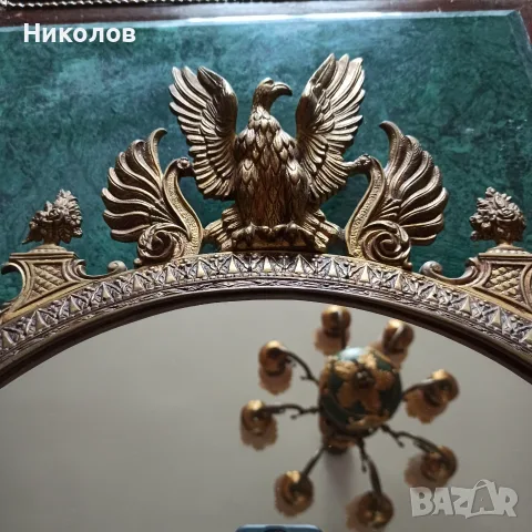 Месингово огледало, снимка 2 - Антикварни и старинни предмети - 55503123