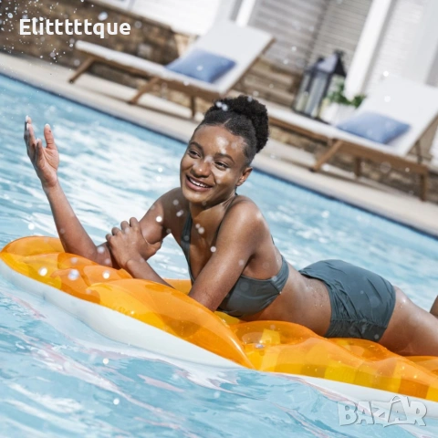 Надуваем плажен дюшек 188x71 см - Вградена възглавница и цветни джобове, снимка 11 - Други стоки за дома - 54957813