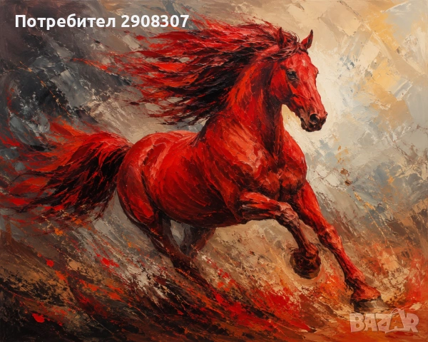 купи картина с кон подарък