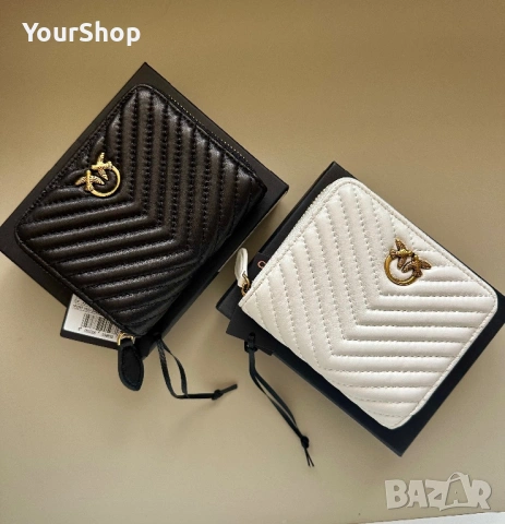 Чисто ново Портмоне Pinko бяло, черно, снимка 1 - Портфейли, портмонета - 54061357