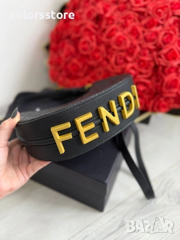 Черна чанта Fendi/IM784, снимка 2 - Чанти - 54044281