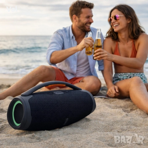 Преносима караоке тонколона с 2 микрофона B21 BOOMBOX - мощен звук и RGB Led осветление, снимка 4 - Тонколони - 54826986