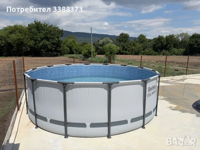 Продавам кръгъл сглобяем басейн Bestway Steel Pro Max, снимка 7 - Басейни и аксесоари - 55420766