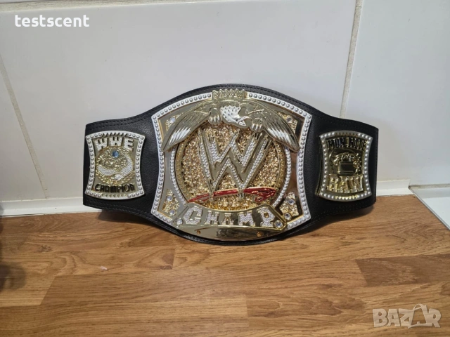 Висок клас кожен шампионски колан WWE 2010 John Cena  Spinner Championship Belt Mattel Replica Toy, снимка 3 - Фен артикули - 54697092
