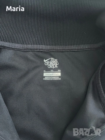 Nike Athletic Dept спортно горнище с цип XL черно, снимка 3 - Суичъри - 55450042