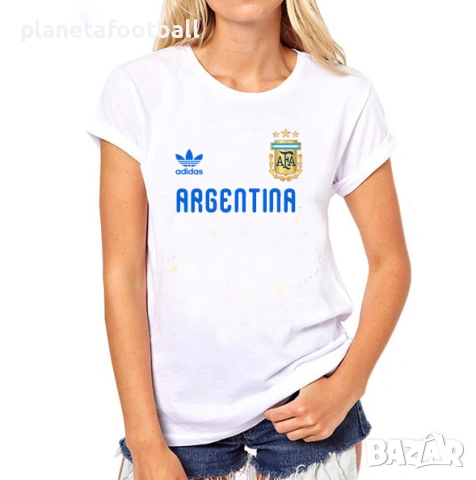 Дамска тениска на Аржентина за World Cup 2026!Фен тениска ARGENTINA за Свтовното първенство 2026!, снимка 2 - Фен артикули - 54902491