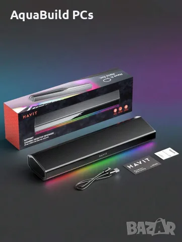 Havit PC Bluetooth 5.3 саундбар 20W RGB високоговорители 