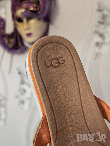 Кожени чехли / сандали UGG Australia Lorrie 1016176 Fire Opal Flip Flops номер 39 и 40, снимка 10 - Чехли - 54813397
