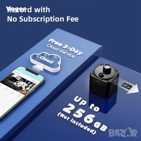 HYCENCY 4K WiFi мини Камера , снимка 4 - IP камери - 54597812