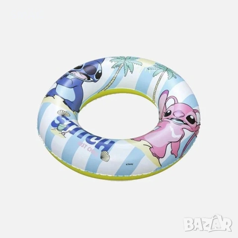 Детски пояс за плуване Stitch син бял 56 см_1261370, снимка 4 - Надуваеми играчки - 54439383