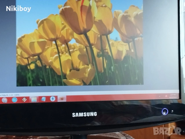 монитор с TV Samsung с дистанционно !HDMI,DVI,VGA, снимка 2 - Монитори - 54294918