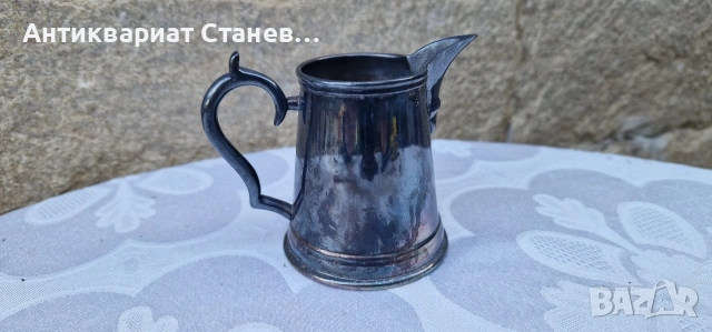 Стара посребрена каничка / латиера, снимка 3 - Сервизи - 55165302