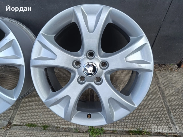 ОРИГИНАЛНИ джанти 17 ' цола 5x112 57,1 SKODA OCTAVIA / ШКОДА Октавия, снимка 11 - Гуми и джанти - 54846441