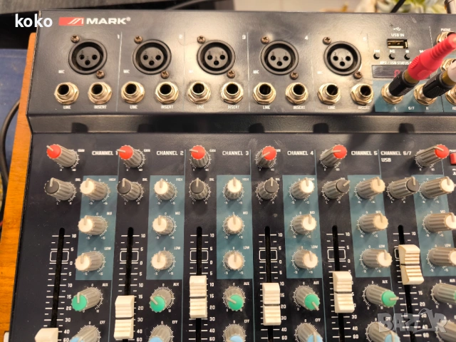 Миксер смесител пулт за музика Mark max , снимка 10 - Ресийвъри, усилватели, смесителни пултове - 54250847