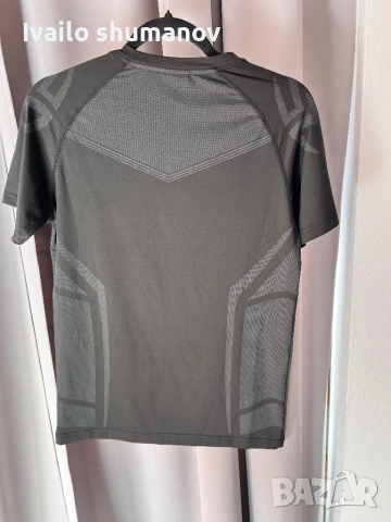 Compression shirt black/grey design, снимка 2 - Спортни дрехи, екипи - 54137375