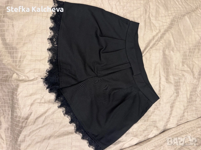 Сет дамски  къси панталонки и късо сако  с дантела, снимка 4 - Къси панталони и бермуди - 55129904
